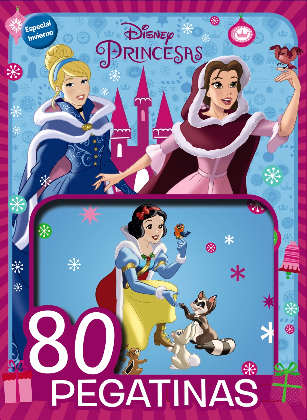 Princesas Disney-especial invierno. 80 Pegatinas Disney - Hablamos de Libros